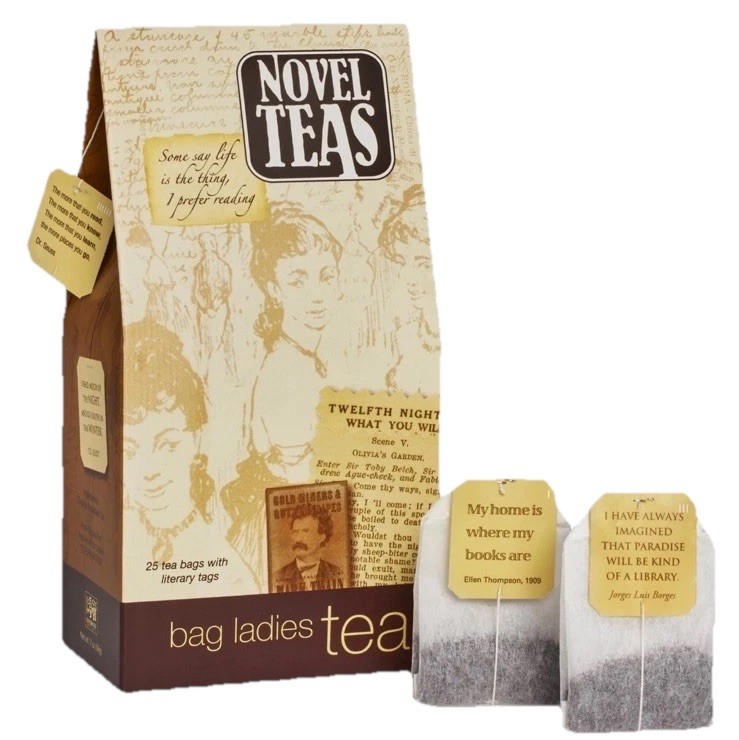 Novel Teas Bag Ladies Tea- 25 Individually Tagged Literacy Teabags