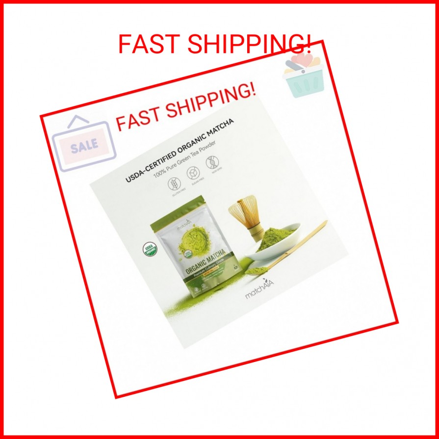 MatchAiA Organic Matcha Green Tea Powder – Premium Culinary Grade, USDA Certifie