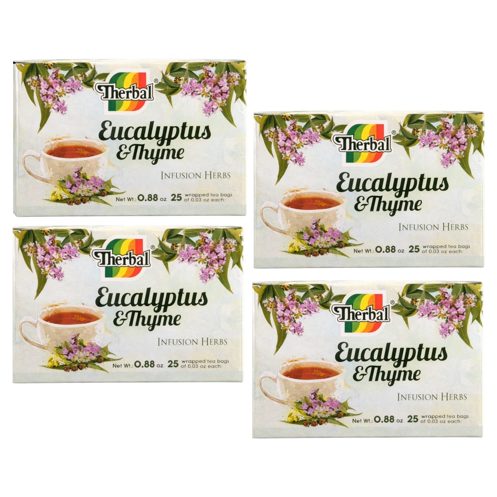 Therbal Eucalyptus & Thyme -Cold, Coughs, Throat Irritation- 80 Tea Bags