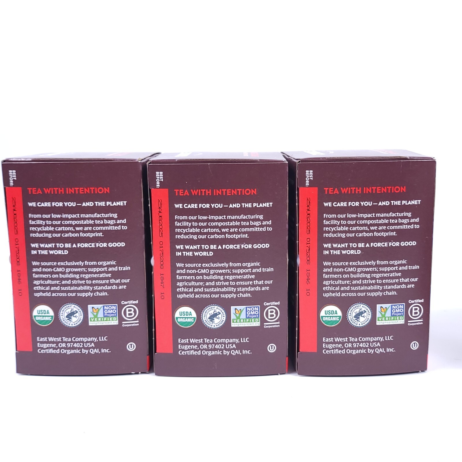 (3x) Choice Organics SPICE ROAST Pu-erh Tea 1.27oz 16 Bags EA 48 Total 08/2025