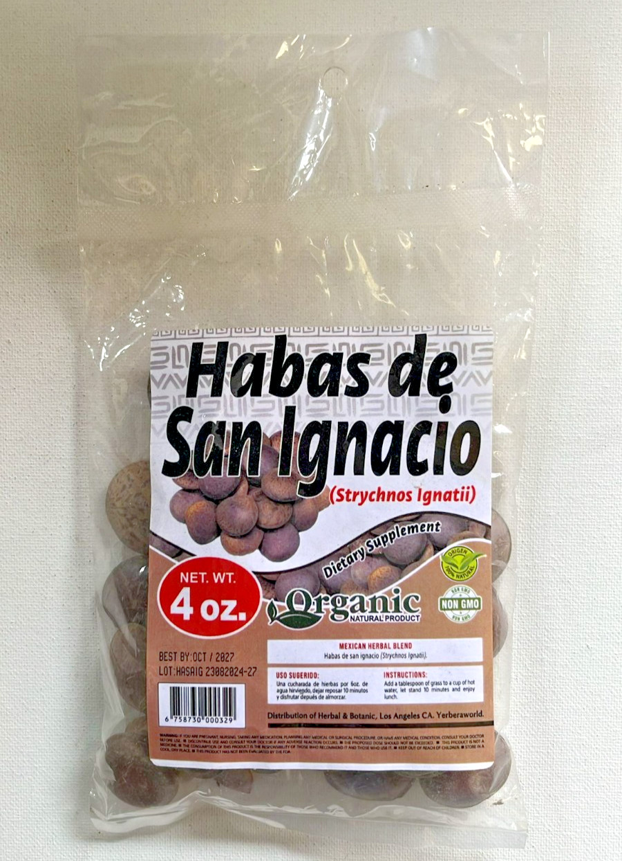 Habas de San Ignacio 4oz – Organic Mexican Herbal Tea/ Té Natural de Hierbas
