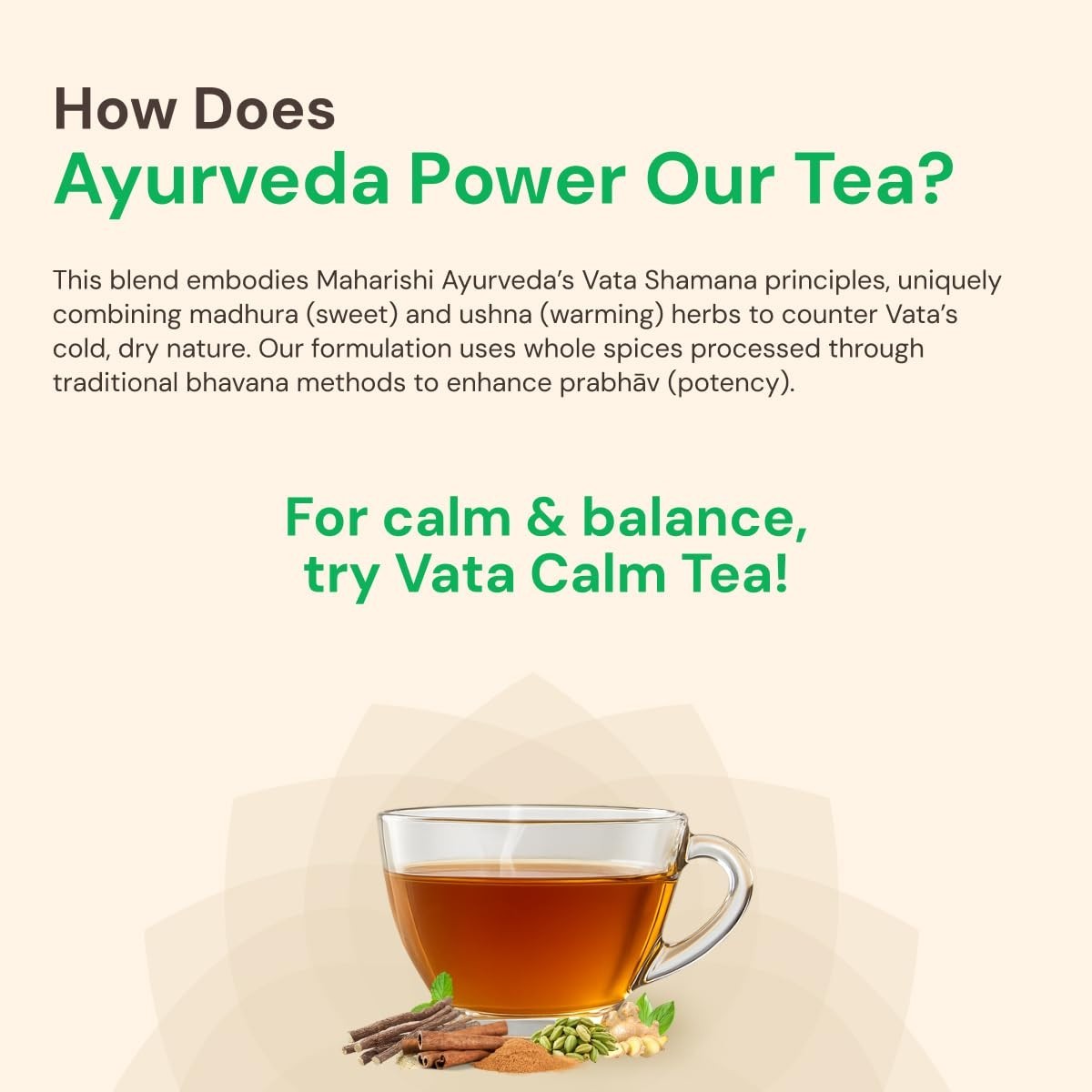 Maharishi Ayurveda All Natural Vata 40 Tea Bag Total (22.5gm Each) SF/
