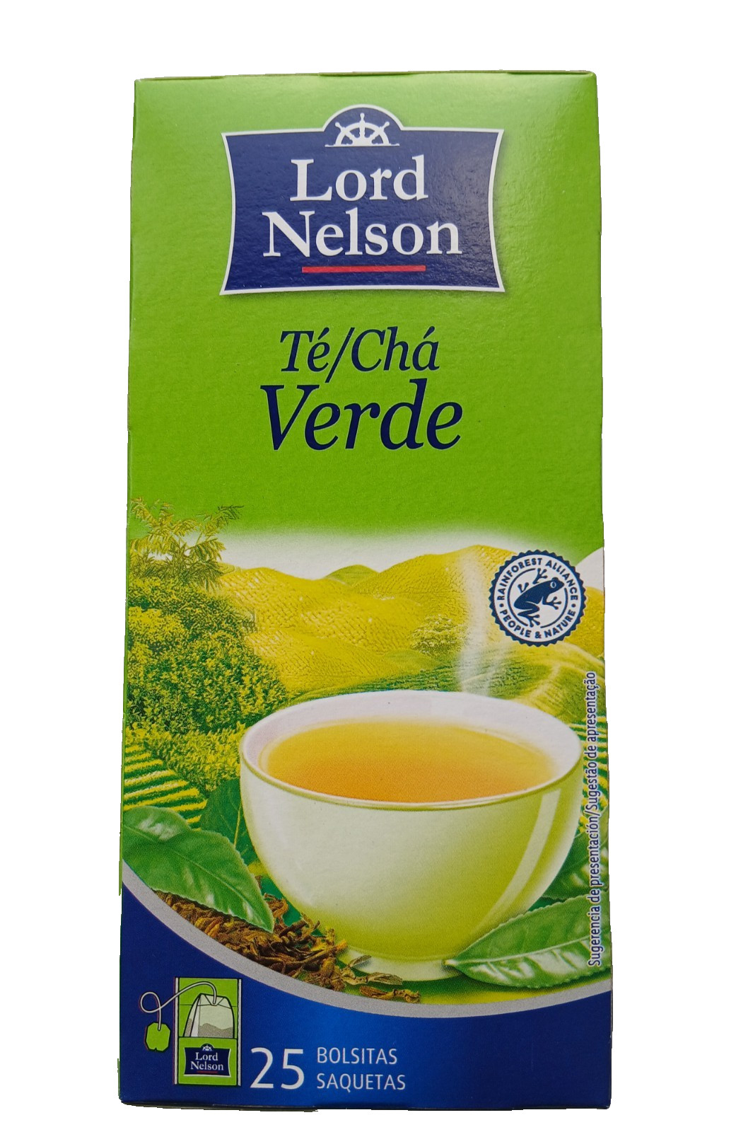 LORD NELSON Green TEA 2 Packs (2×25 bags) Herbal Immuno boosting Tea Portugal