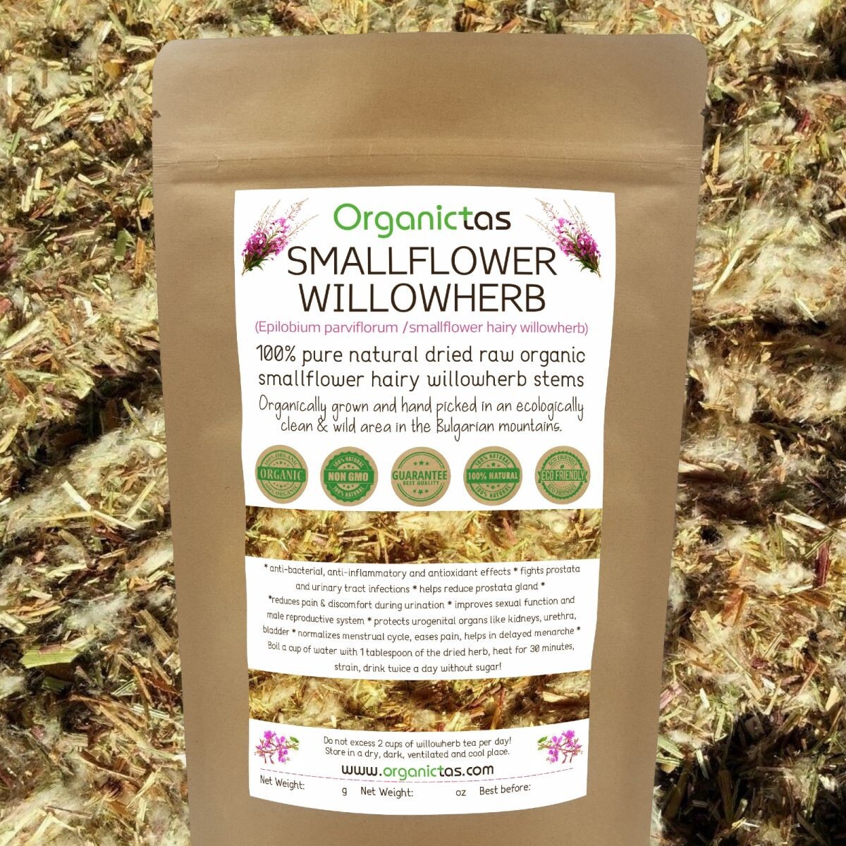 WILLOW HERB TEA ORGANIC – Willowherb Epilobium Prostata Herbal Tea 200g / 7.10oz