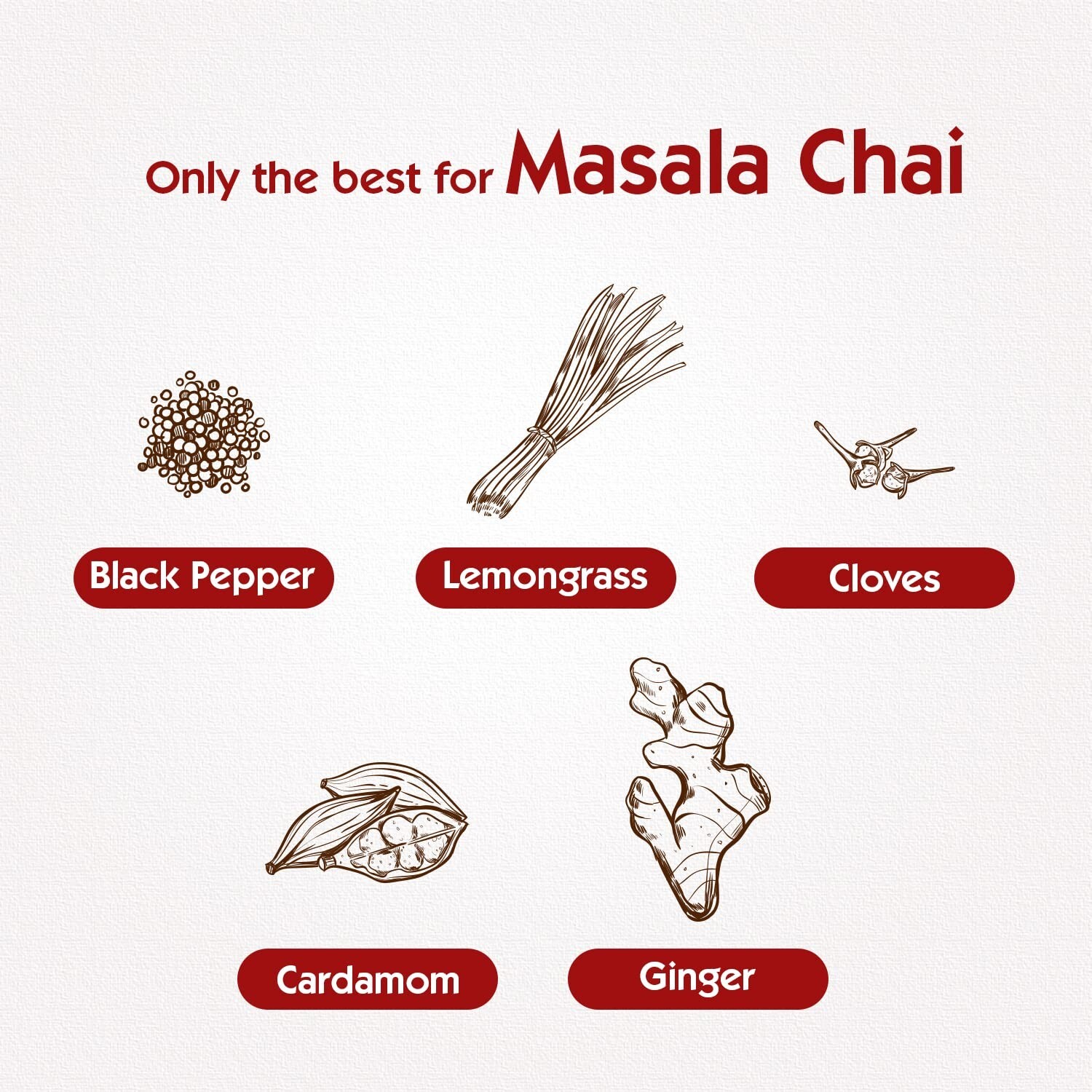 Society Masala Tea- Pack of 2 X 250gm with Cardamom-Ginger-Cloves-Black Pepper