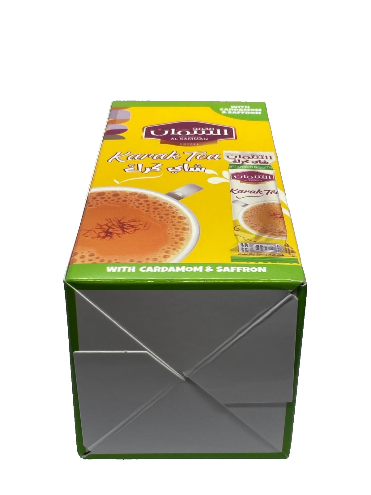 Sachets Packs of AL Samman Karak Tea with Cardamom and Saffron Sugar Add 20gm