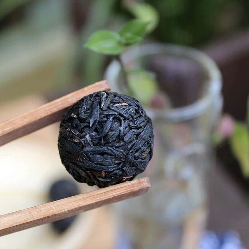Jing Mai Zi Juan Long Zhu Pu-erh Tea Tuo 250g Raw Puer Tea Pu’er Purple Leaf