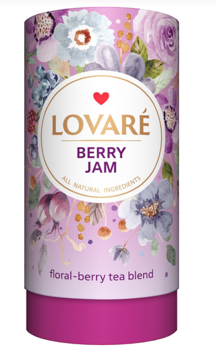 LOVARE Berry Jam Natural Organic Floral-Berry Tea Tube 80G Made in Ukraine