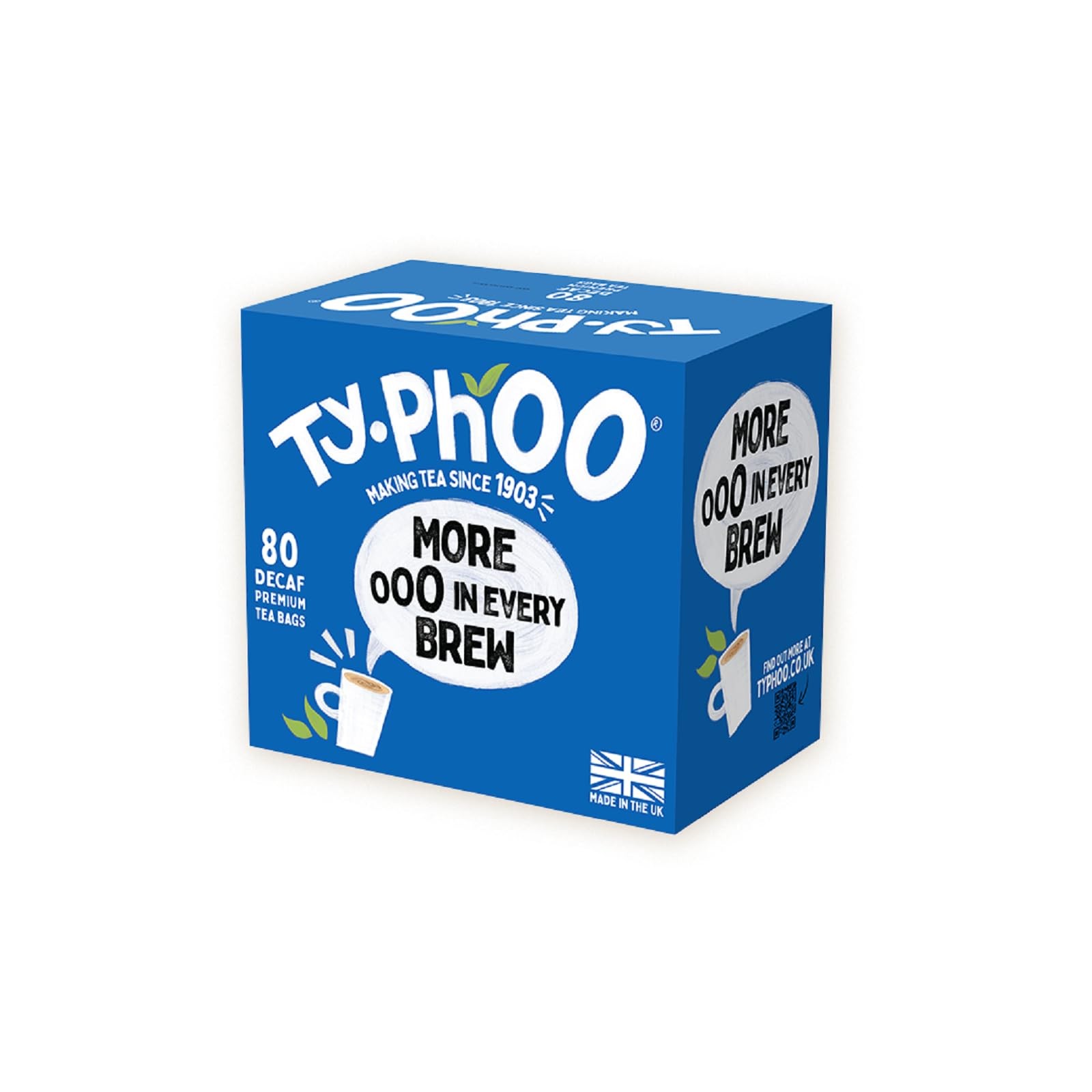 Typhoo Decaf (More In Every Brew) 80 Premium Teabags Pack 1