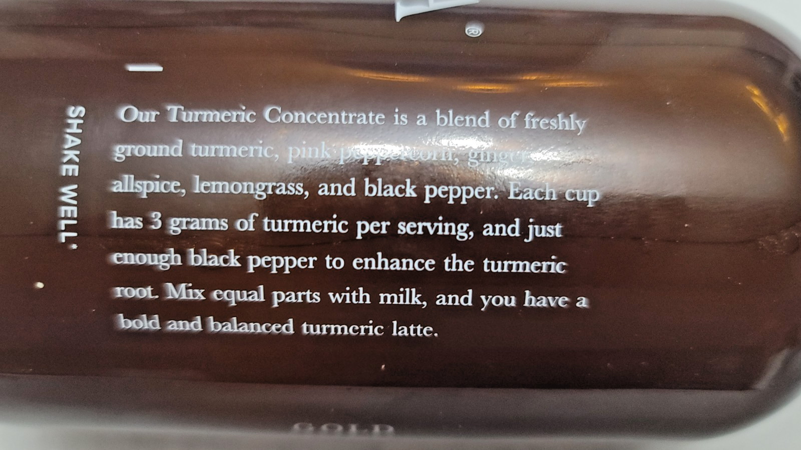 dc DONA TURMERIC CONCENTRATE GOLD 16 FL OZ