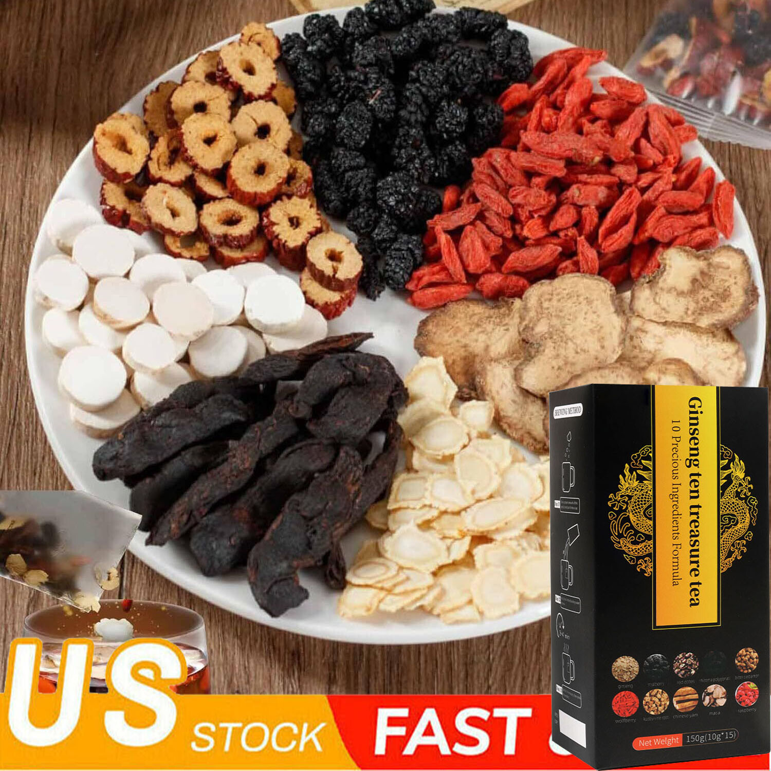 Ginseng six treasure tea , Kidney tea ,liver tea , red date tea , kidney health