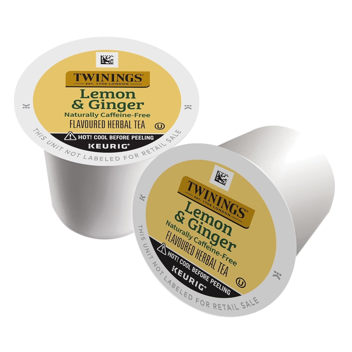 Twinings Lemon & Ginger Herbal Tea 24 to 144 Keurig K cups Pick Any Quantity