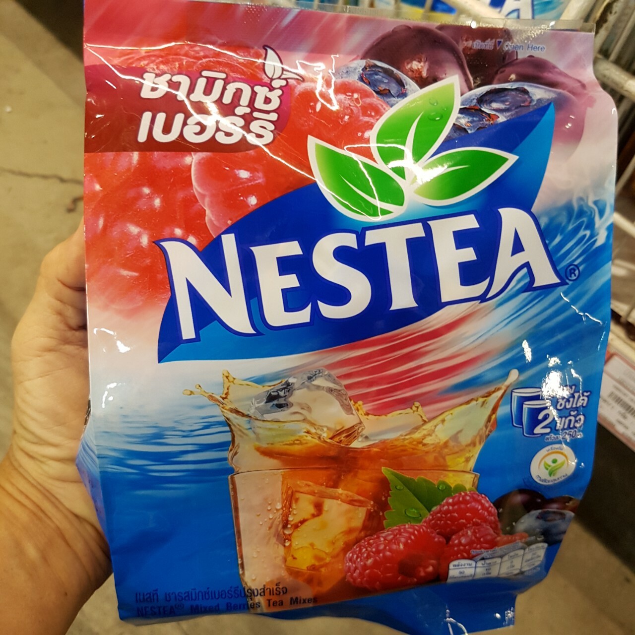 4x NESTEA Instant Mixed Berries High Vitamin C Tea HOT ICED HALAL THAI