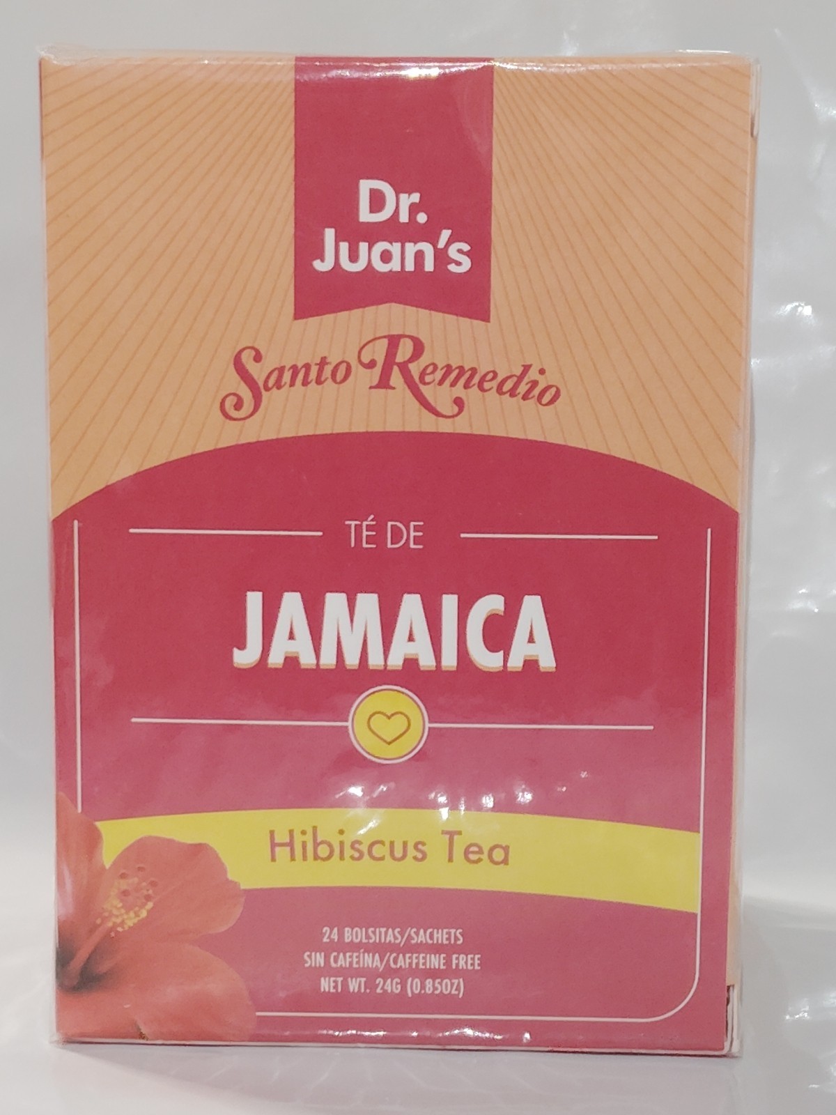 Dr Juan’s Santo Remedio Te De Jamaica Hibiscus Antioxidant Tea Bags 24 Count