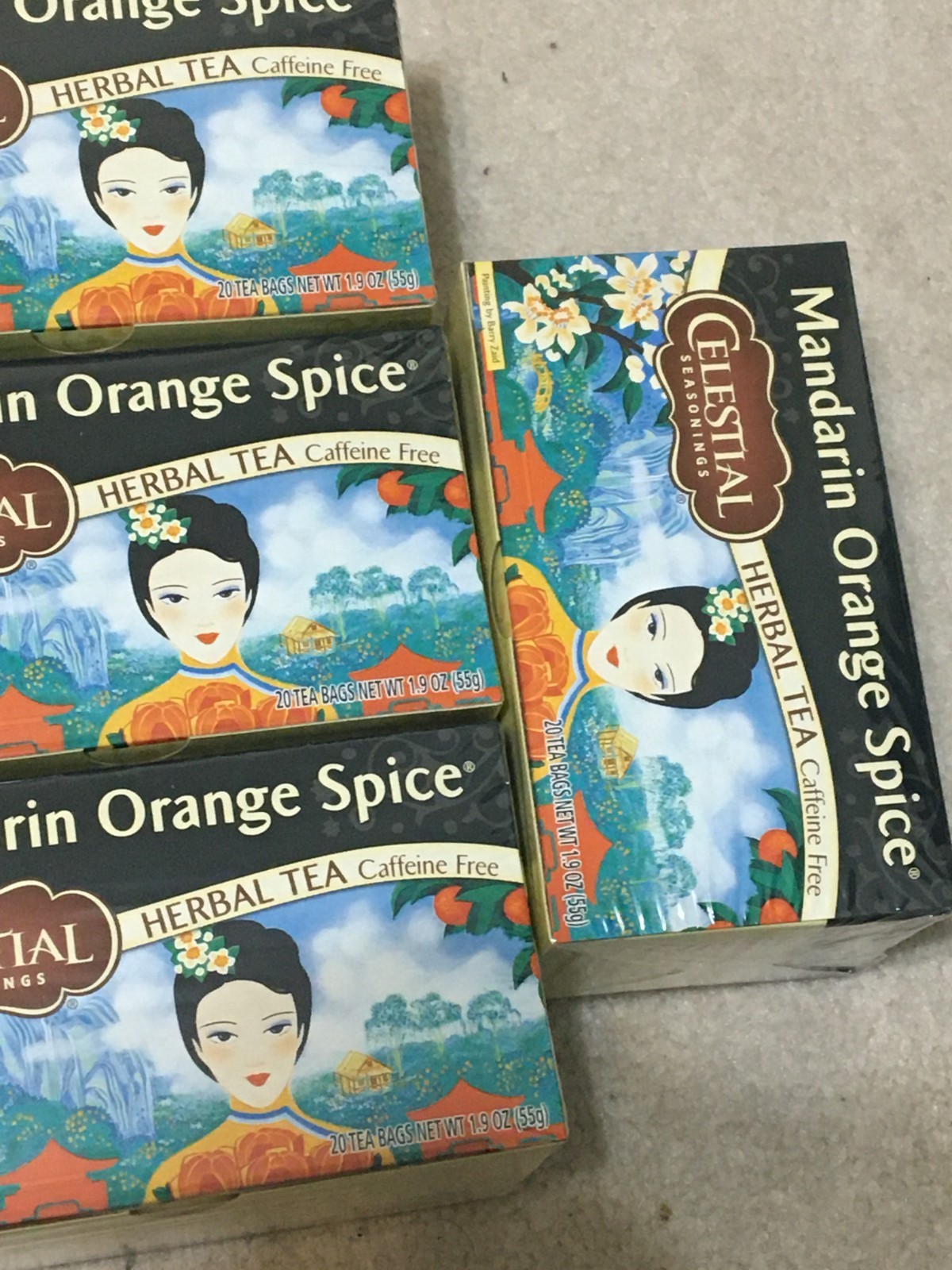 Celestial Seasonings Herbal Tea, Mandarin Orange Spice 20 Count-6 Boxes 120 Bags