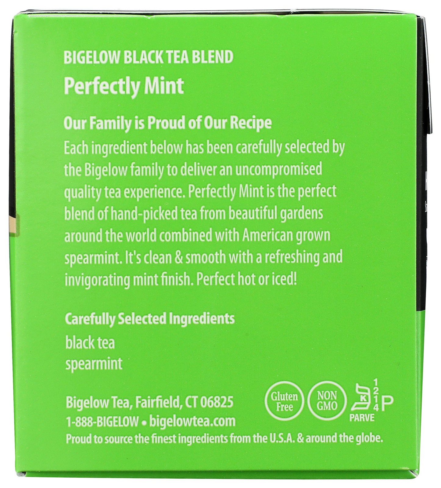 Bigelow Tea Perfectly Mint Black Tea, Caffeinated, 20 20 Count (Pack of 1)