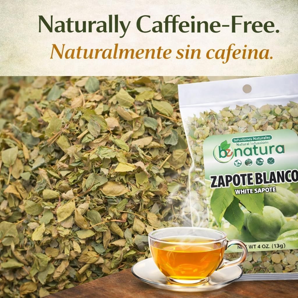 Zapote Blanco Herbal Tea 4 oz- 100% Natural White Sapote Leaves from Mexico