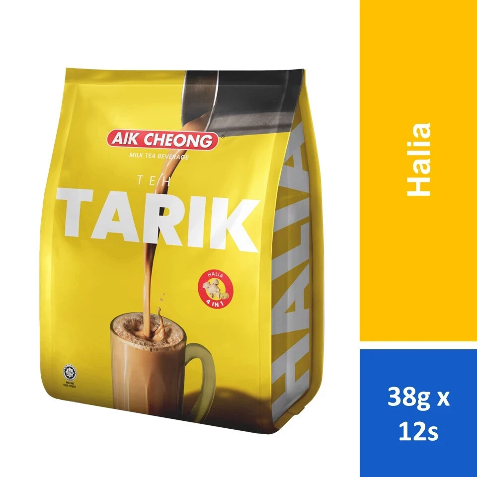 AIK CHEONG 4 IN 1 TEH TARIK HALIA 456g (38g x 12 STICK) MALAYSIA PRODUCT