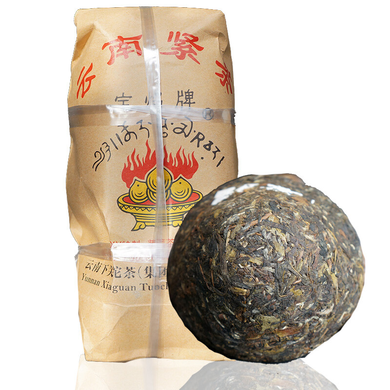 Xiaguan Holy Flame Tibetan Jincha Mushroom Shaped Puer Tea 2016 250g Raw Pu’er