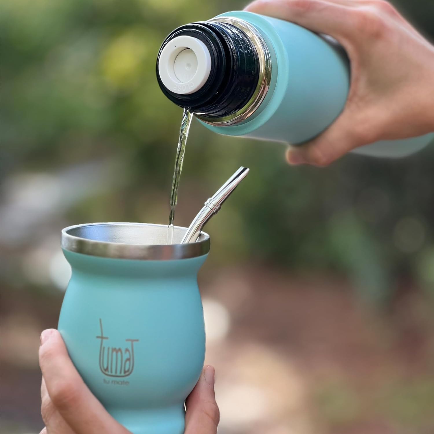 Complete Yerba Mate Kit – Stainless Steel Mate Cup Set, Bombilla (Straw) & 750Ml