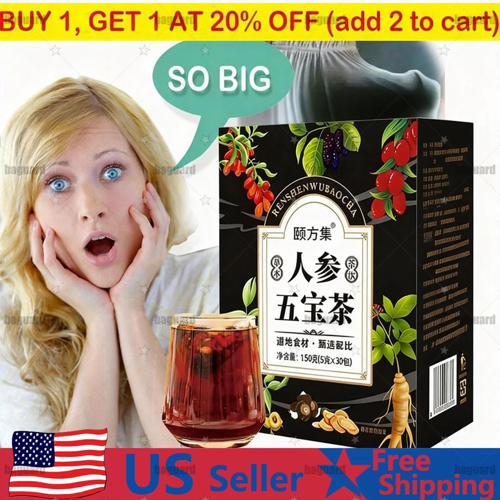30pcs Ginseng six treasure tea , Kidney tea ,liver tea , red date kidney health*