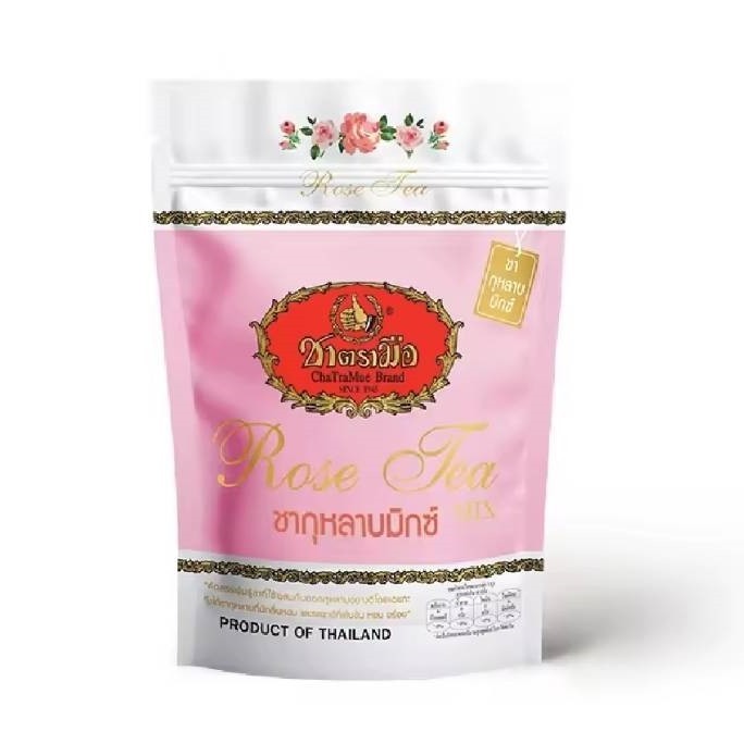 ChaTraMue Thai Oolong Rose Tea Powder 150g & Filter Bag with Handle