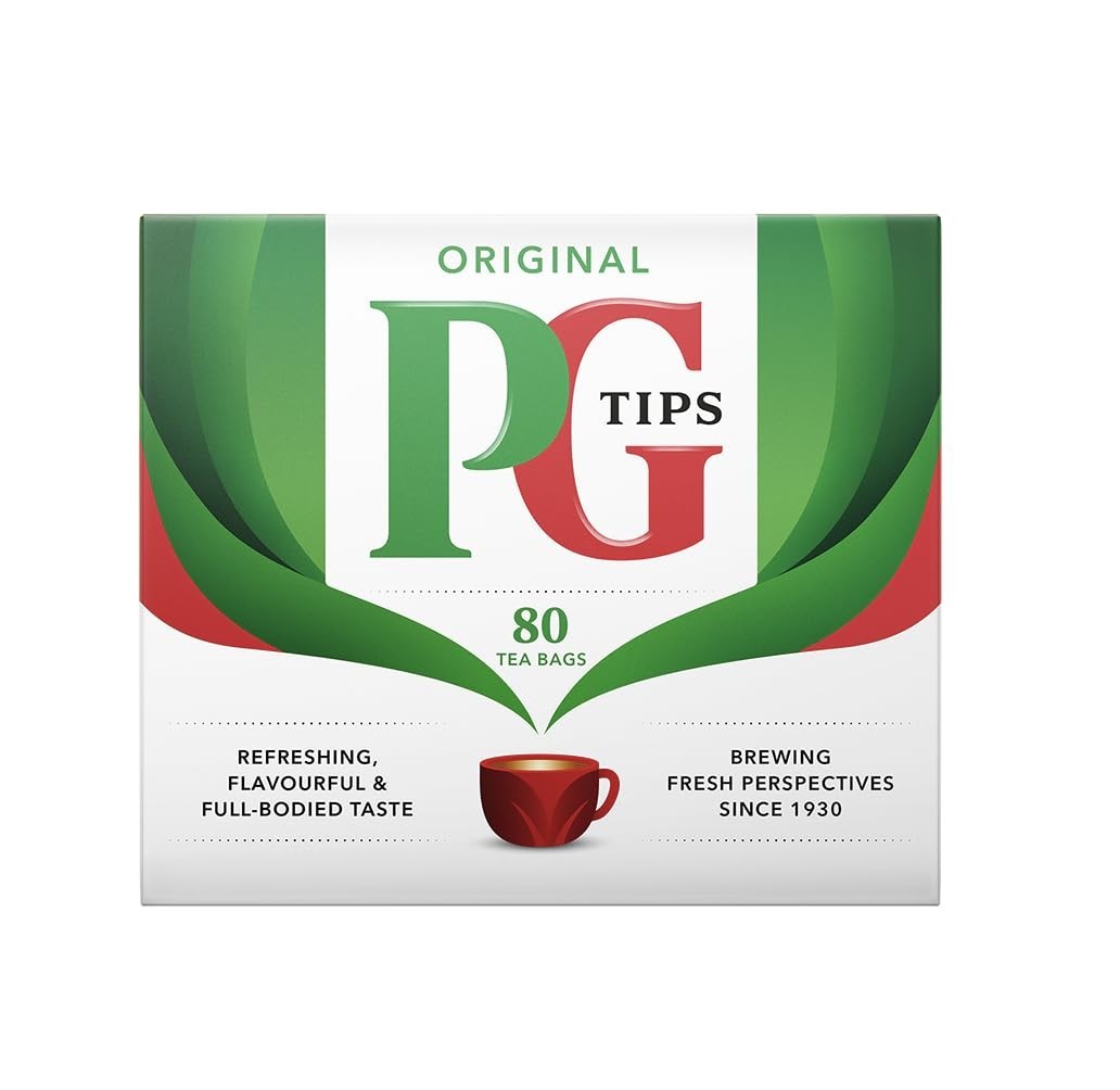 PG Tips Classic,Rich & Refreshing 80 NonPyramid Tea Bags Box