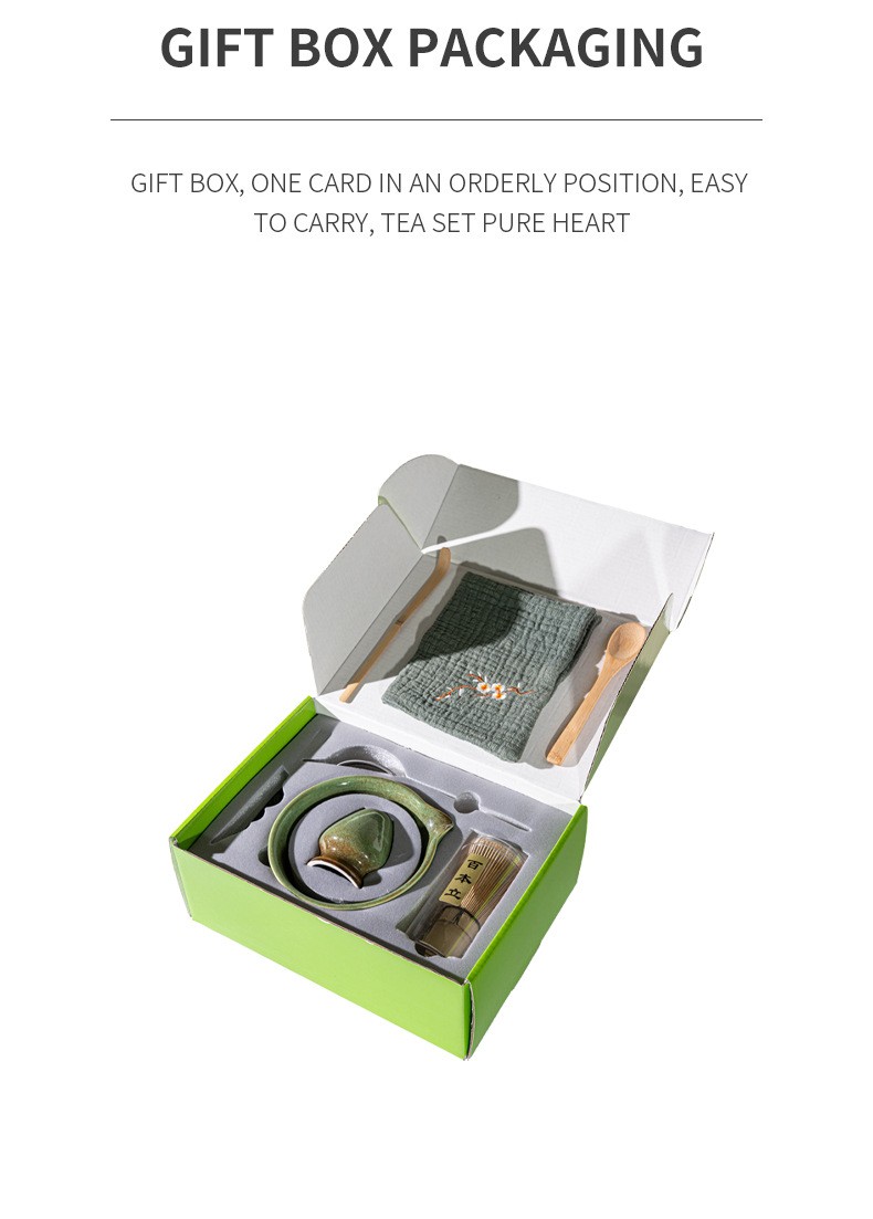 Matcha Whisk Set,7 PCS Ceramic Matcha Kit Includes Matcha Bowl with Spout Matcha