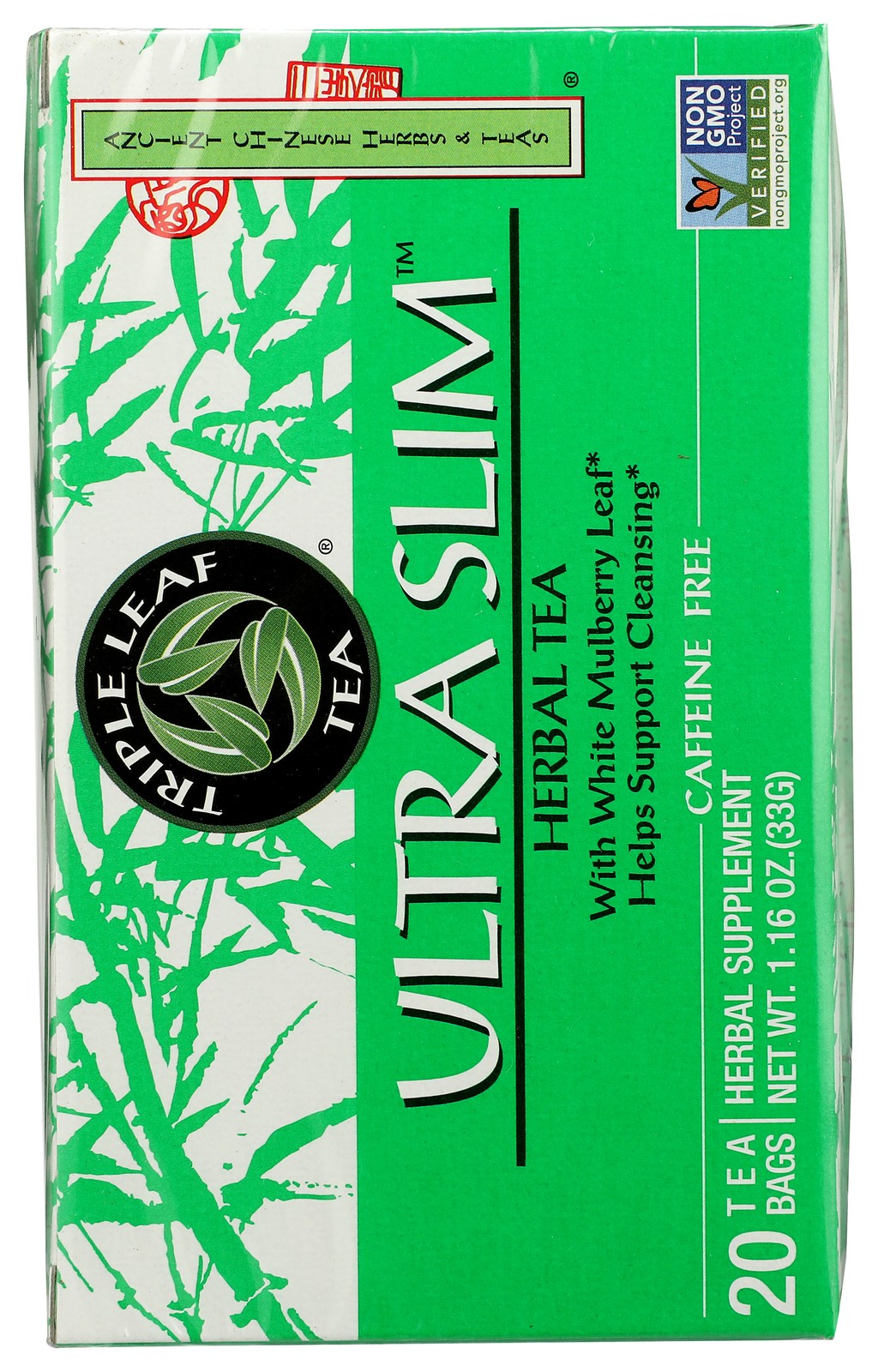 Ultra Slim Herbal Tea By Triple Leaf With White Mulberry Seeds 3 Pack