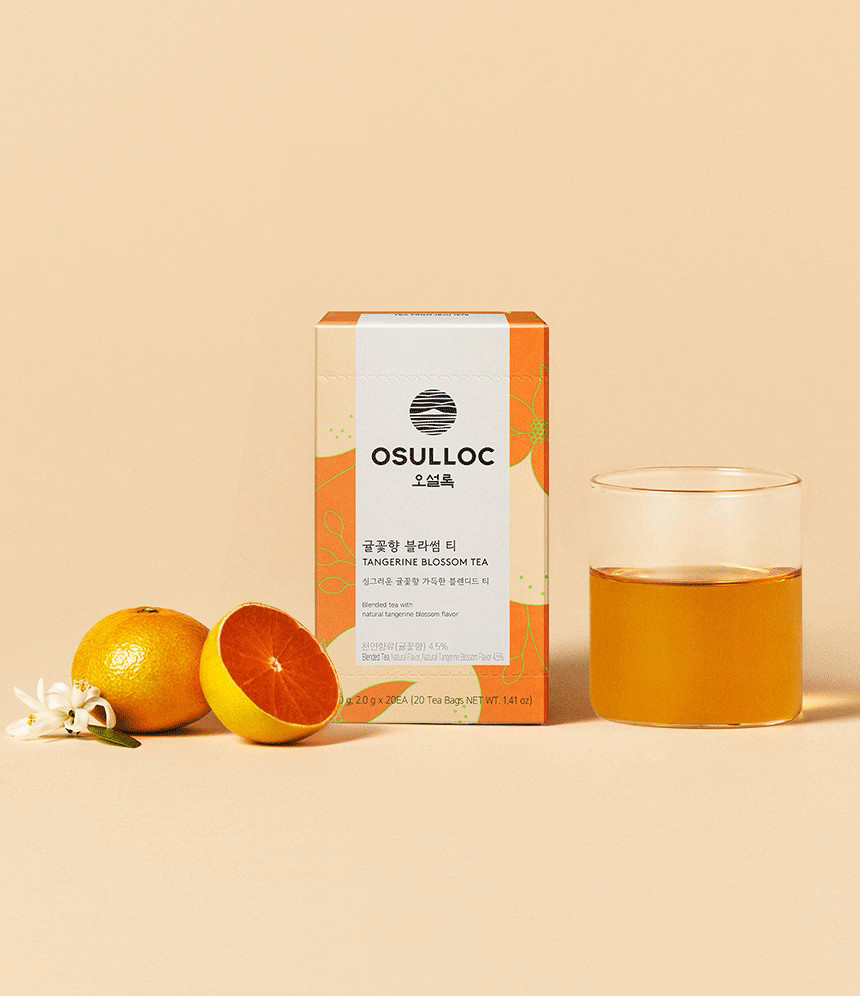 OSULLOC Tangerine Blossom Tea 20 Bags – Jeju Citrus Floral Blend