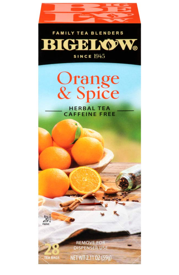 Bigelow Orange & Spice Herbal Tea 28-Count Box (Pack of 1) Caffeine-Free Soothin