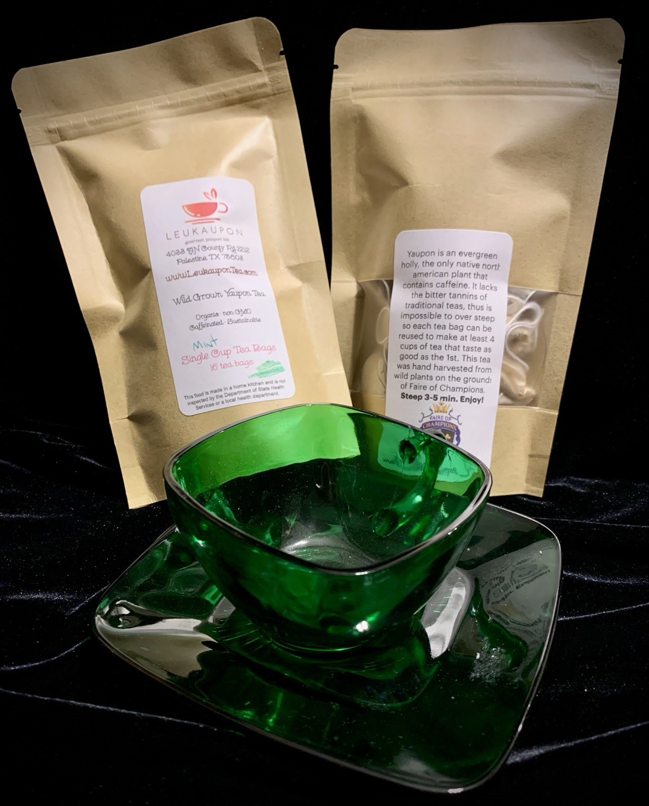 Mint Yaupon Tea