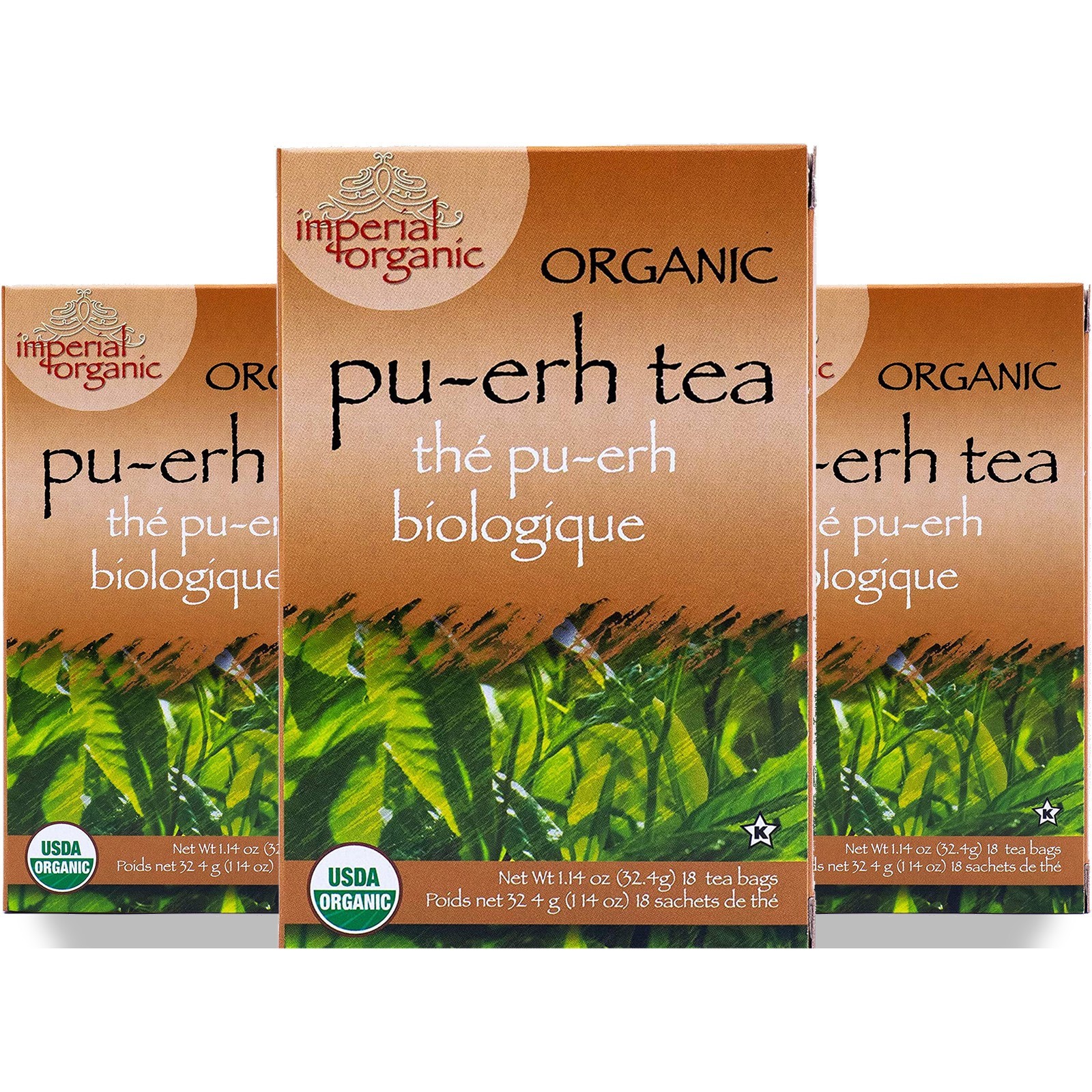 Uncle Lee’S Tea 18 Bags Lees Organic Pu-Erh 3 Pack
