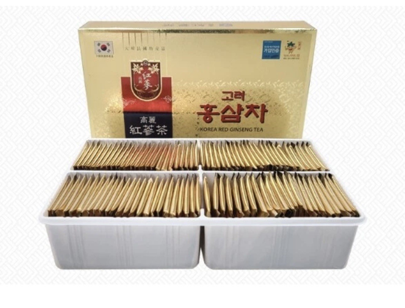 Korean No.1 Red Ginseng Mild Instant Tea Bag Pack 100 Packets Made in korea NEW