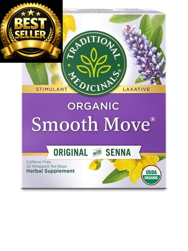 Traditional Medicinals Organic, Smooth 32 Tea Bags (Pack of 1), Move