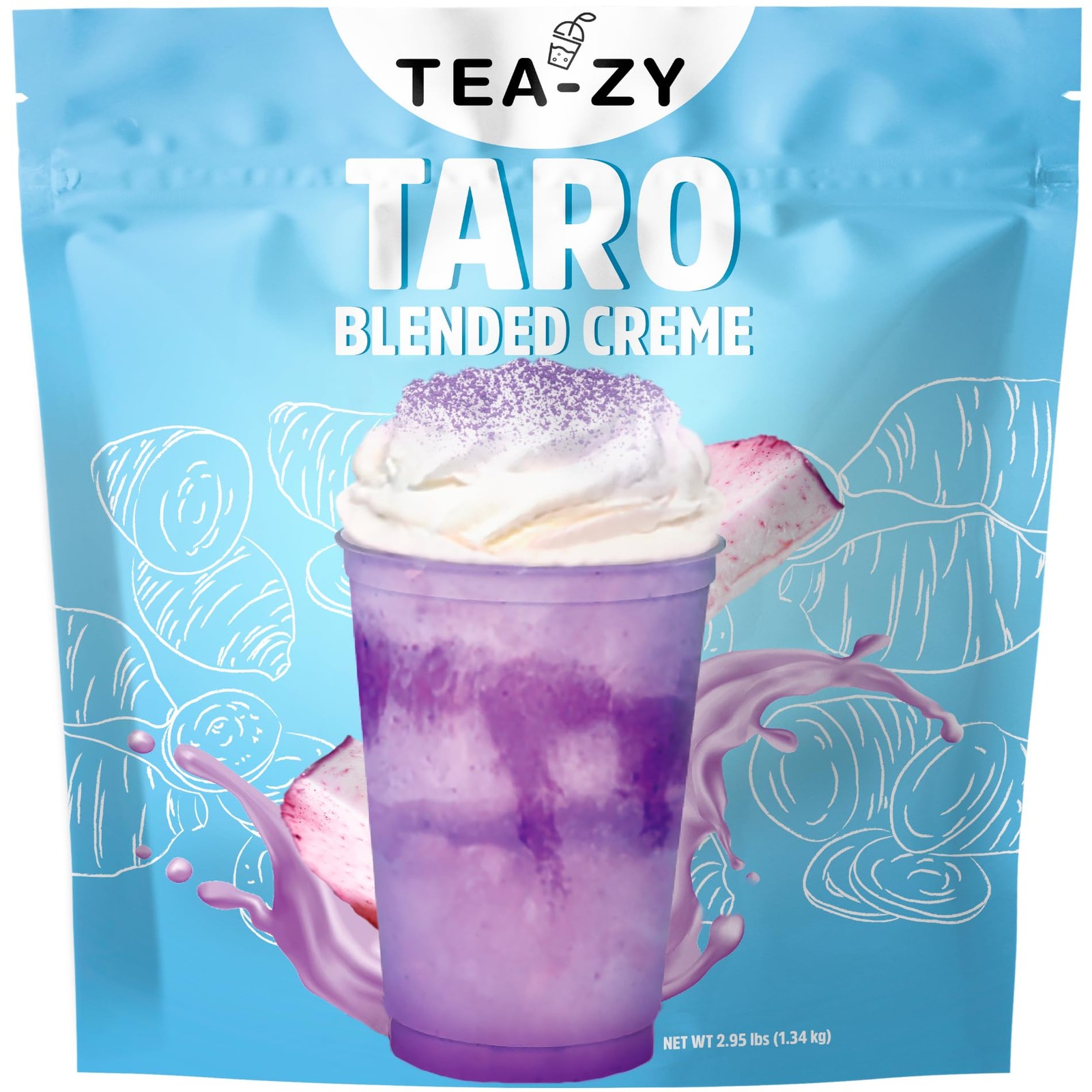 Taro milk tea powder [2.95 lbs] (45 servings) taro powder for bubble tea. Bul…