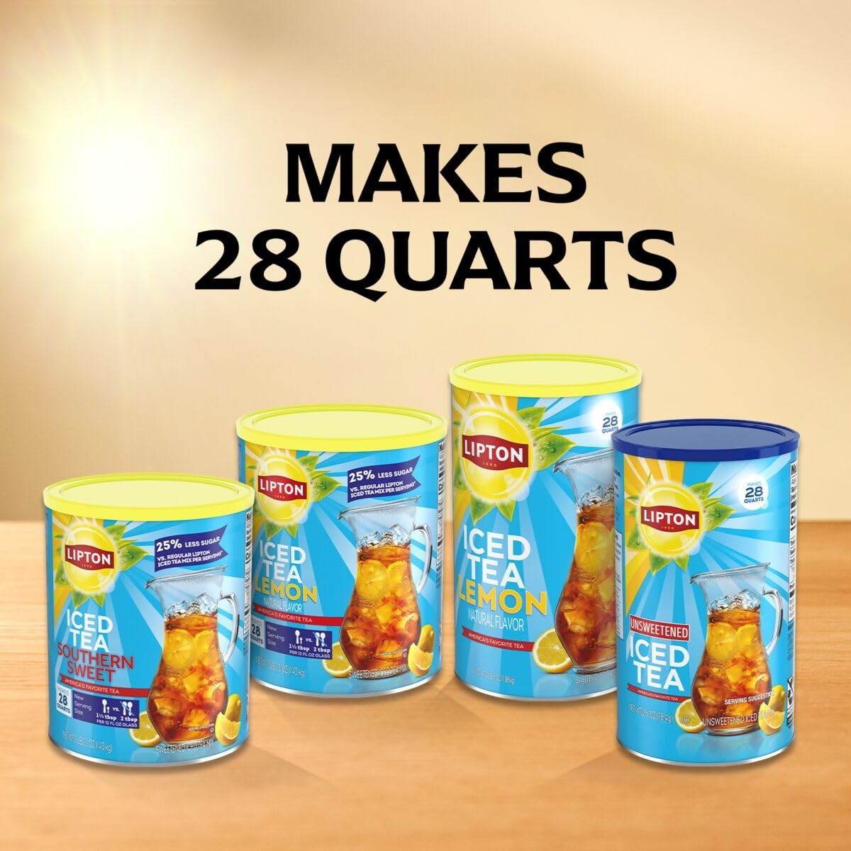 Lipton Lemon Powdered Iced Tea, Sweetened, Makes 38 Quarts