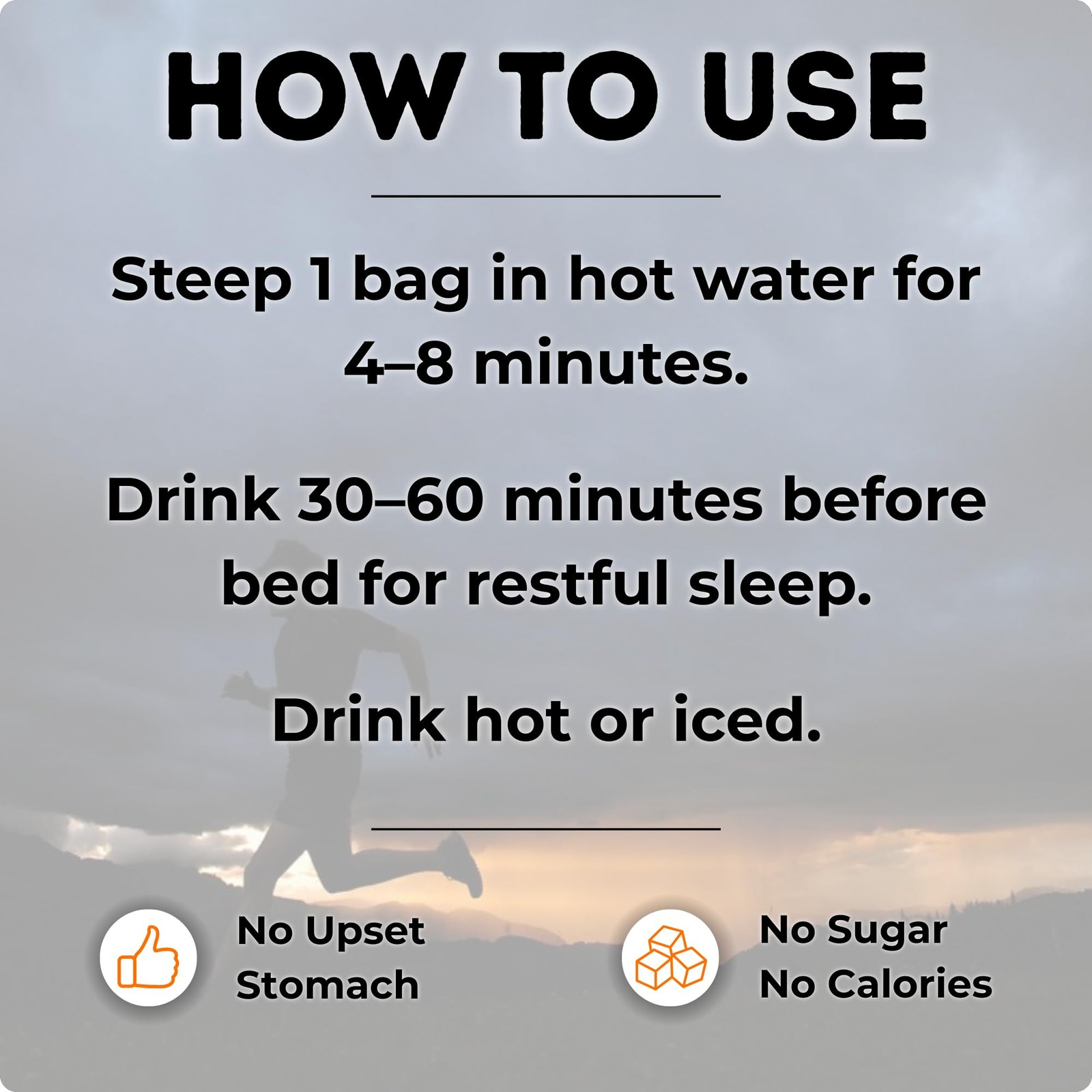 Rest &  Recover Sleep Tea by Long Run Co. – Caffeine‑Free Herbal Tea with Mel…