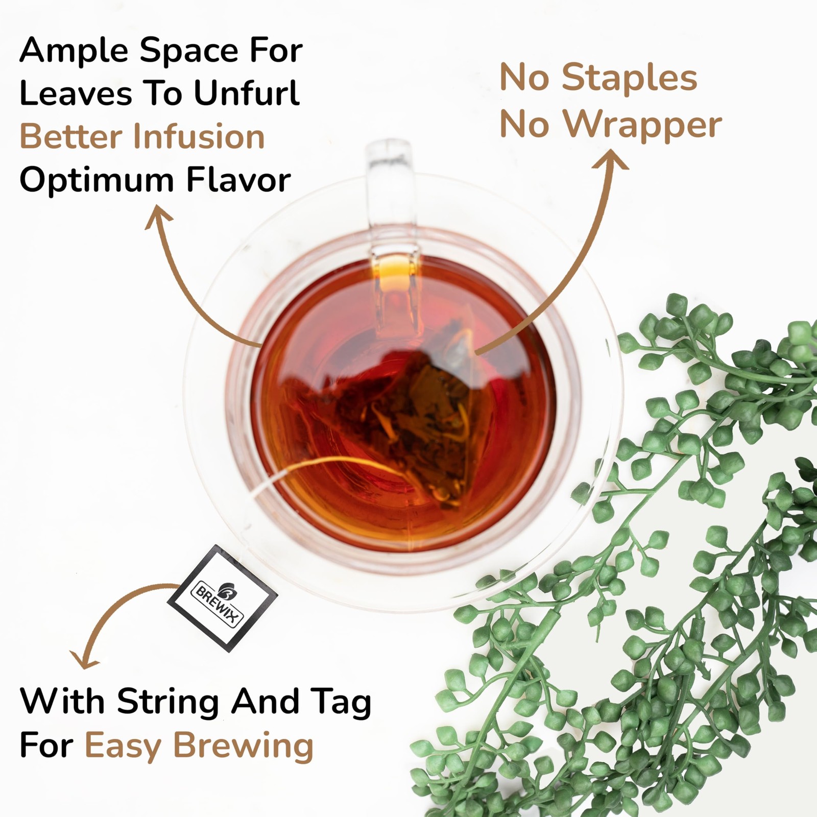 Peach Black Tea 25 Pyramid Bags – Premium Caffeinated Floral Drink