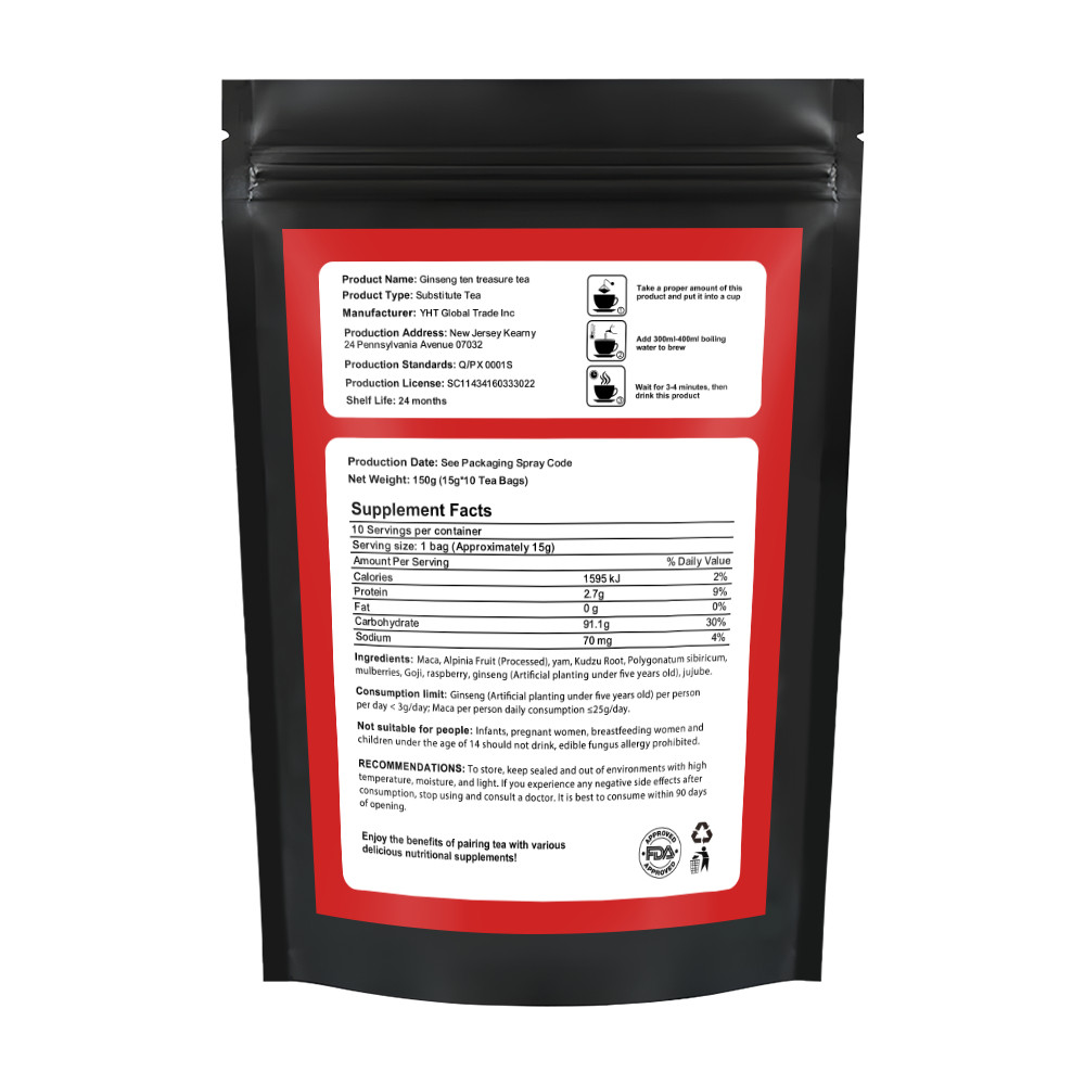 Maca Herbal Extract Tea-bag Drink Tonics Male Supplement,ENERGY TEA-10/20bag