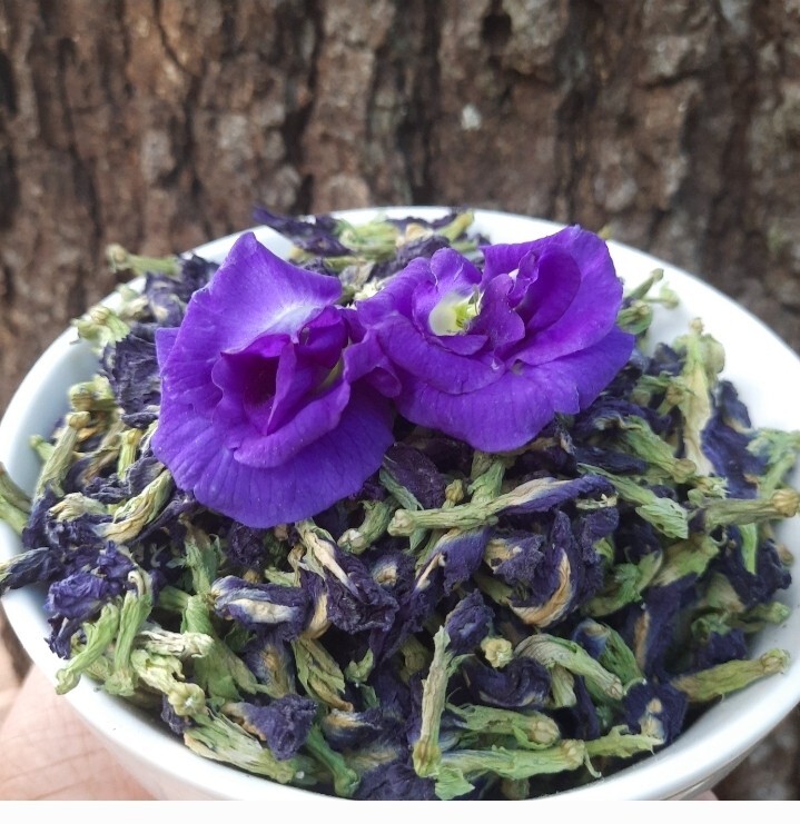 Blue Butterfly Pea Flowers Herb Tea Original CLITORIA TERNATEN 2500g + FREE 100g