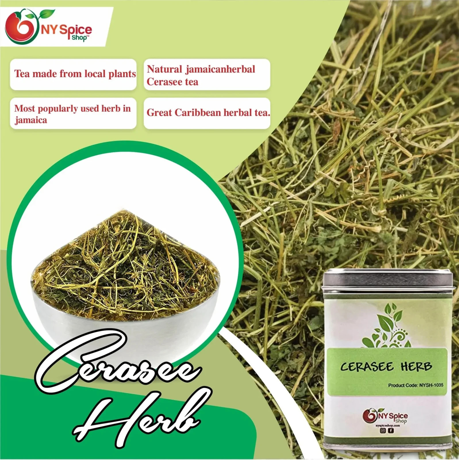 Herb Cerasee Dried Cerasee Available in Tin Box and Other Size