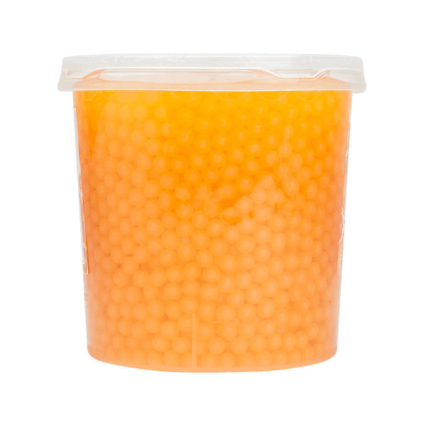 Tea Zone Peach Popping Pearls/ Bursting/ Popping Boba(B2061, 7 lbs) for Boba Tea