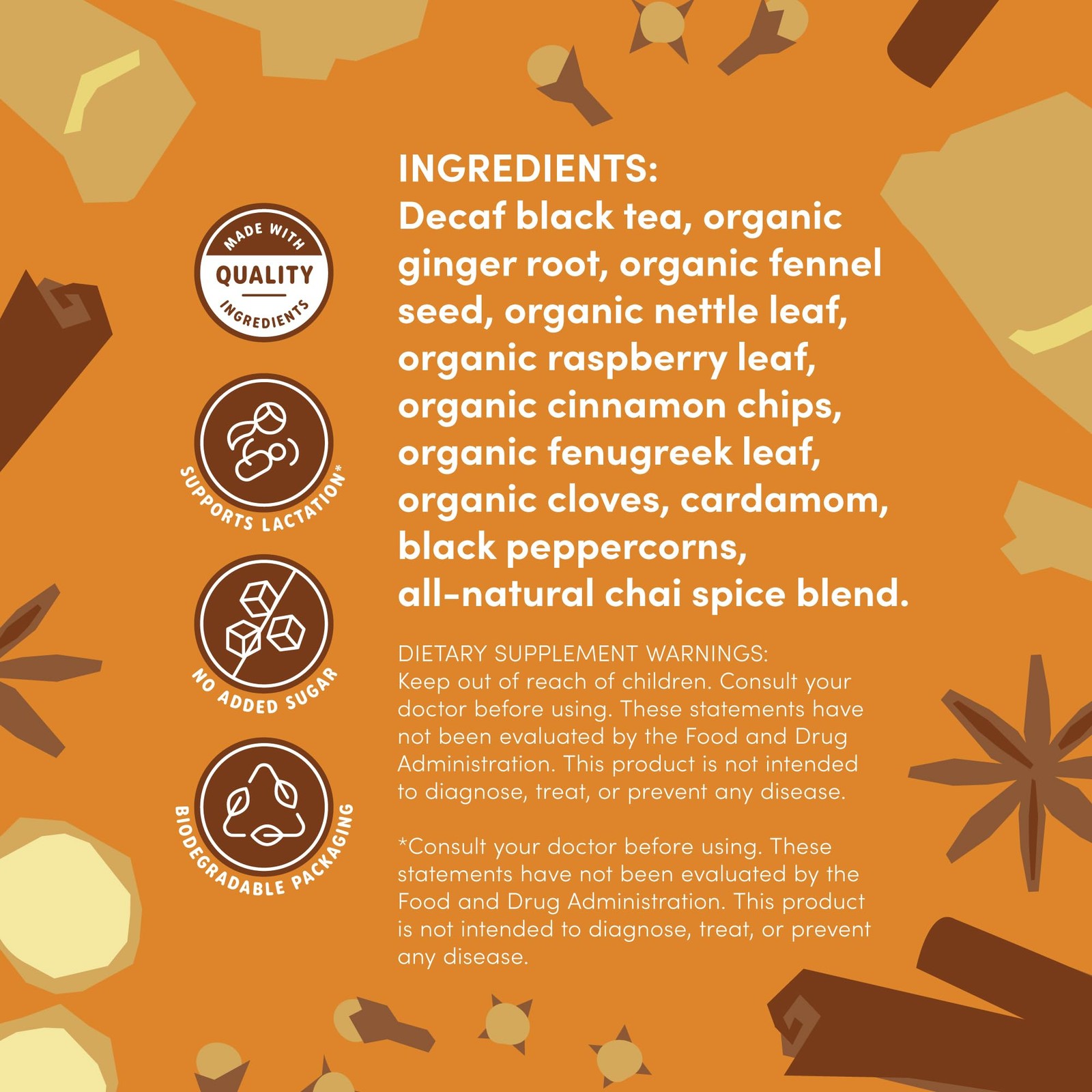 Oat Mama Flavored Microplastics-Free Lactation Tea for Breastfeeding Moms – C…