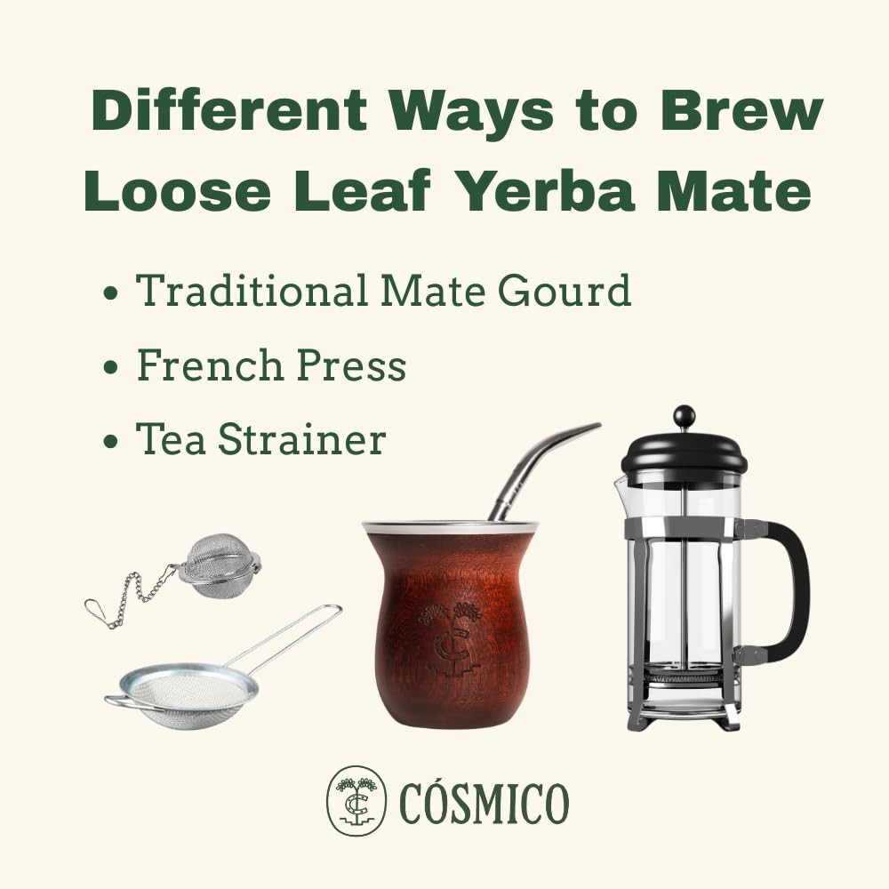 Yerba Mate 1.1 LB Argentina Loose Leaf Tea Gluten-Free Energy Brew 500g