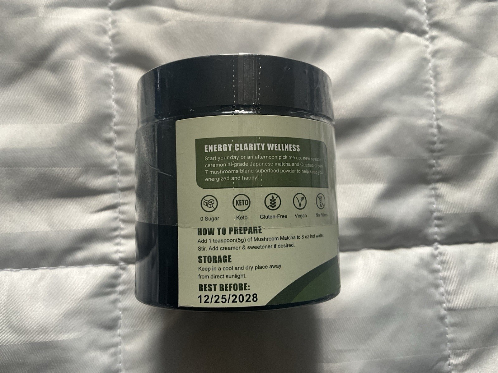 Mushroom Japanese Matcha Blend Green Tea Powder 3.52oz