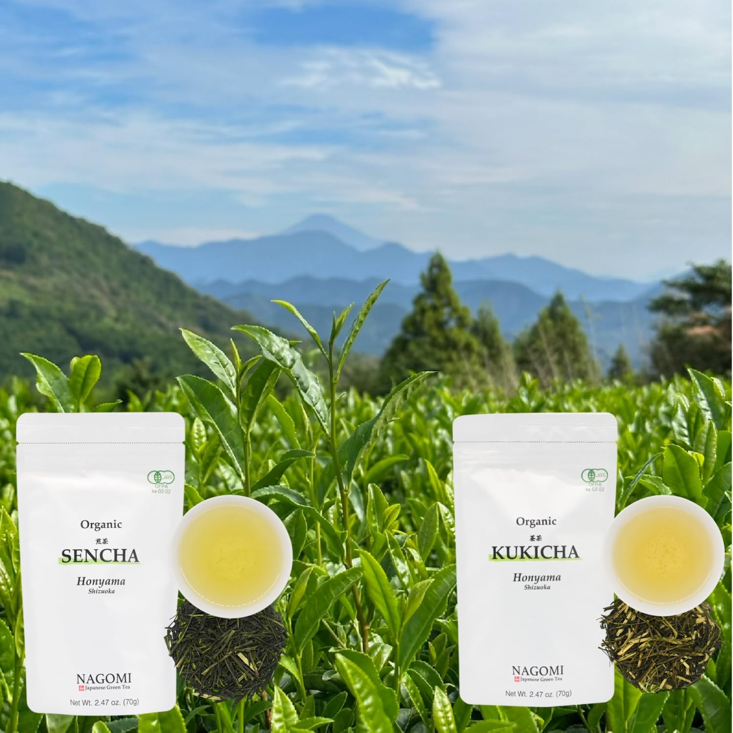 NAGOMI Organic Kukicha – Loose Leaf Japanese Twig Green Tea, 70g/2.47oz.