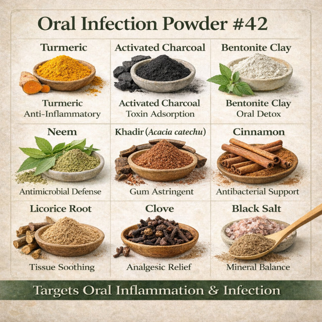 Oral Tooth Powder for gum inflammation & toothache