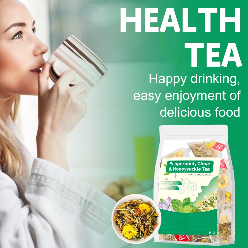 Peppermint Clove Honeysuckle Tea Quality Selection 5 G Per Pack 30 Bags