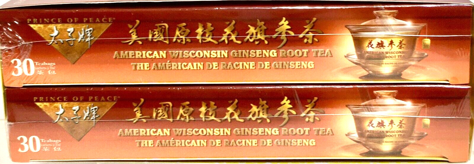 Prince of Peace American Wisconsin Ginseng Root Tea (2×30 Tea Bags) 1.8gx60 Bags